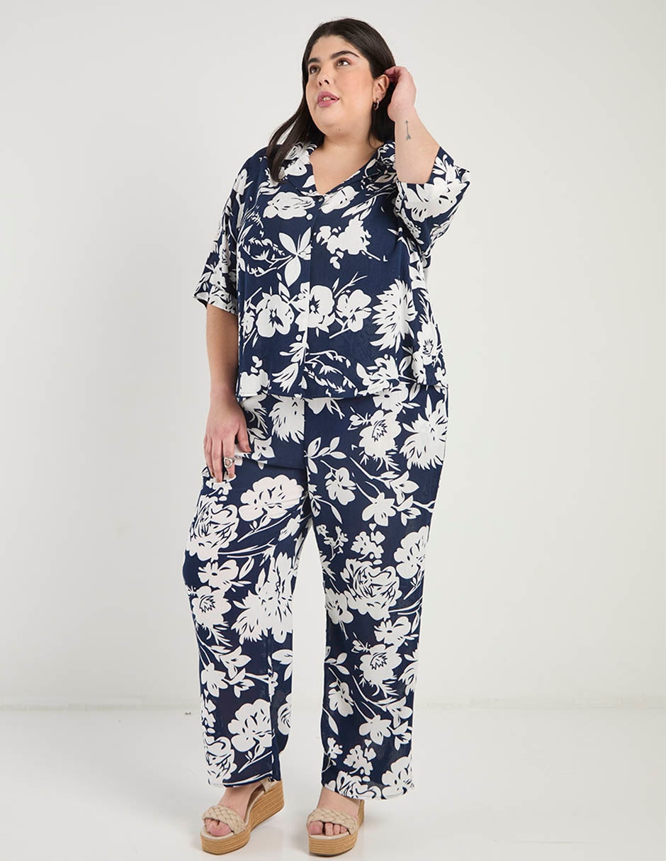 Pantalón relaxed wide leg para mujer 3