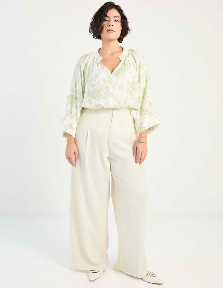 Pantalón relaxed amplio para mujer 3