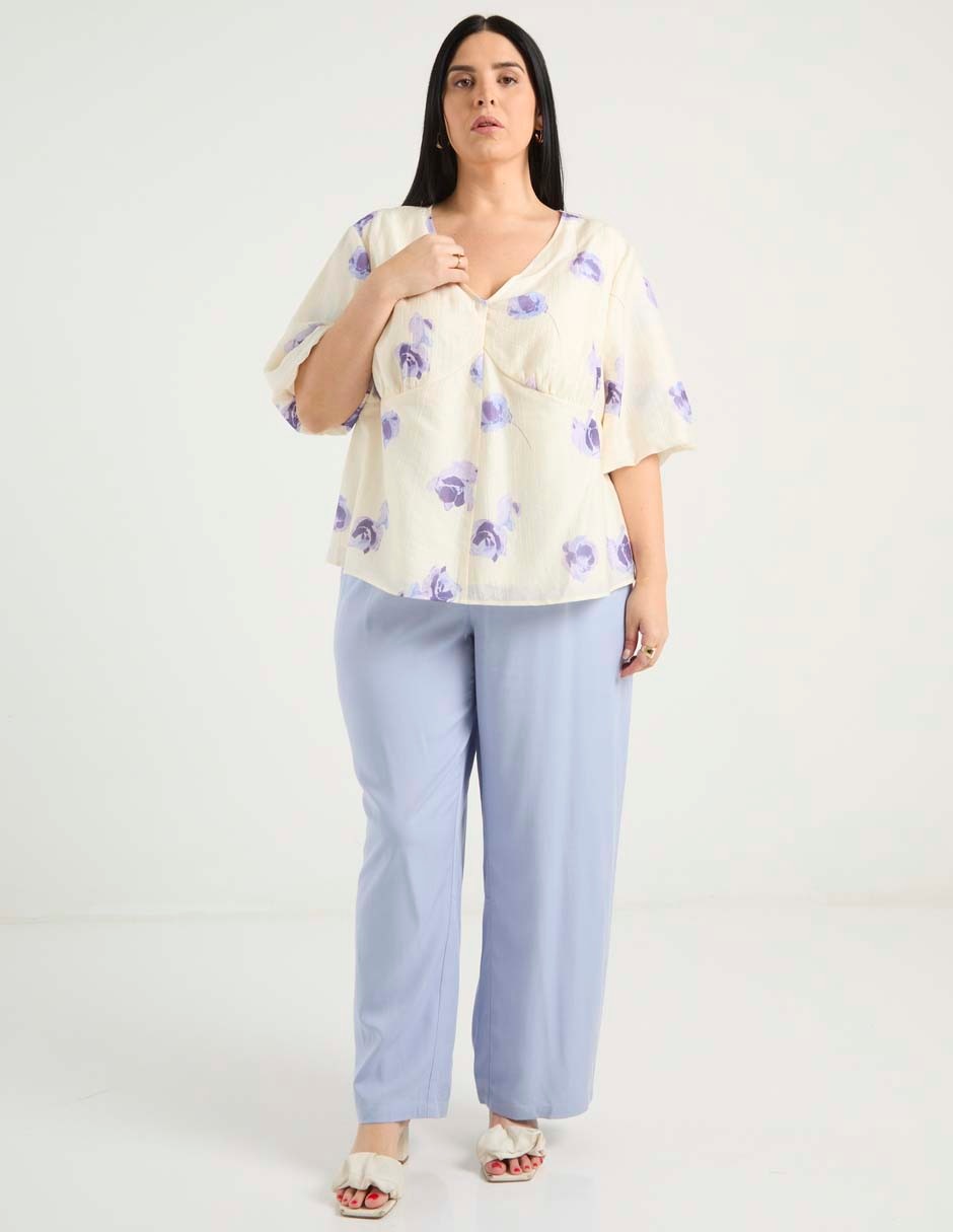 Blusa manga al codo para mujer 2