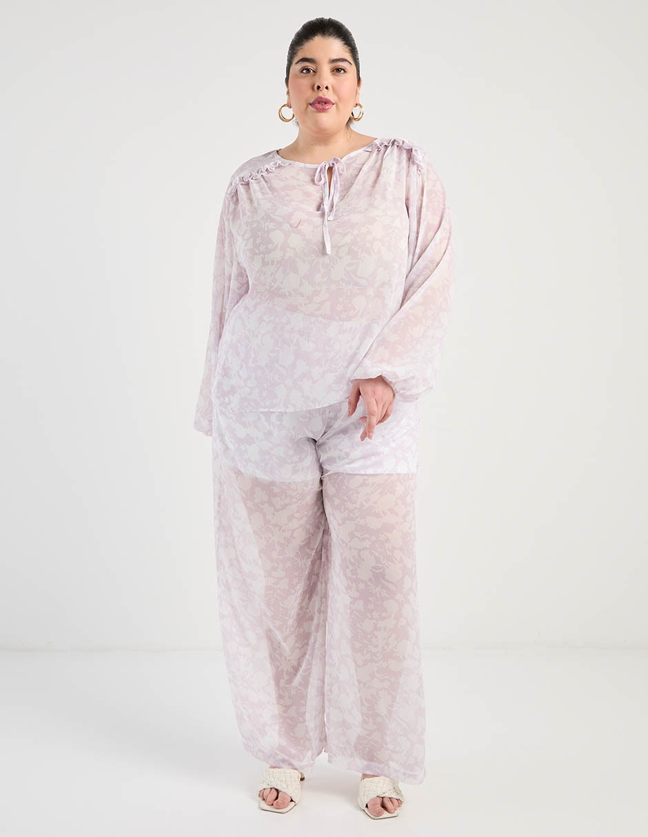 Pantalón relaxed amplio para mujer 2