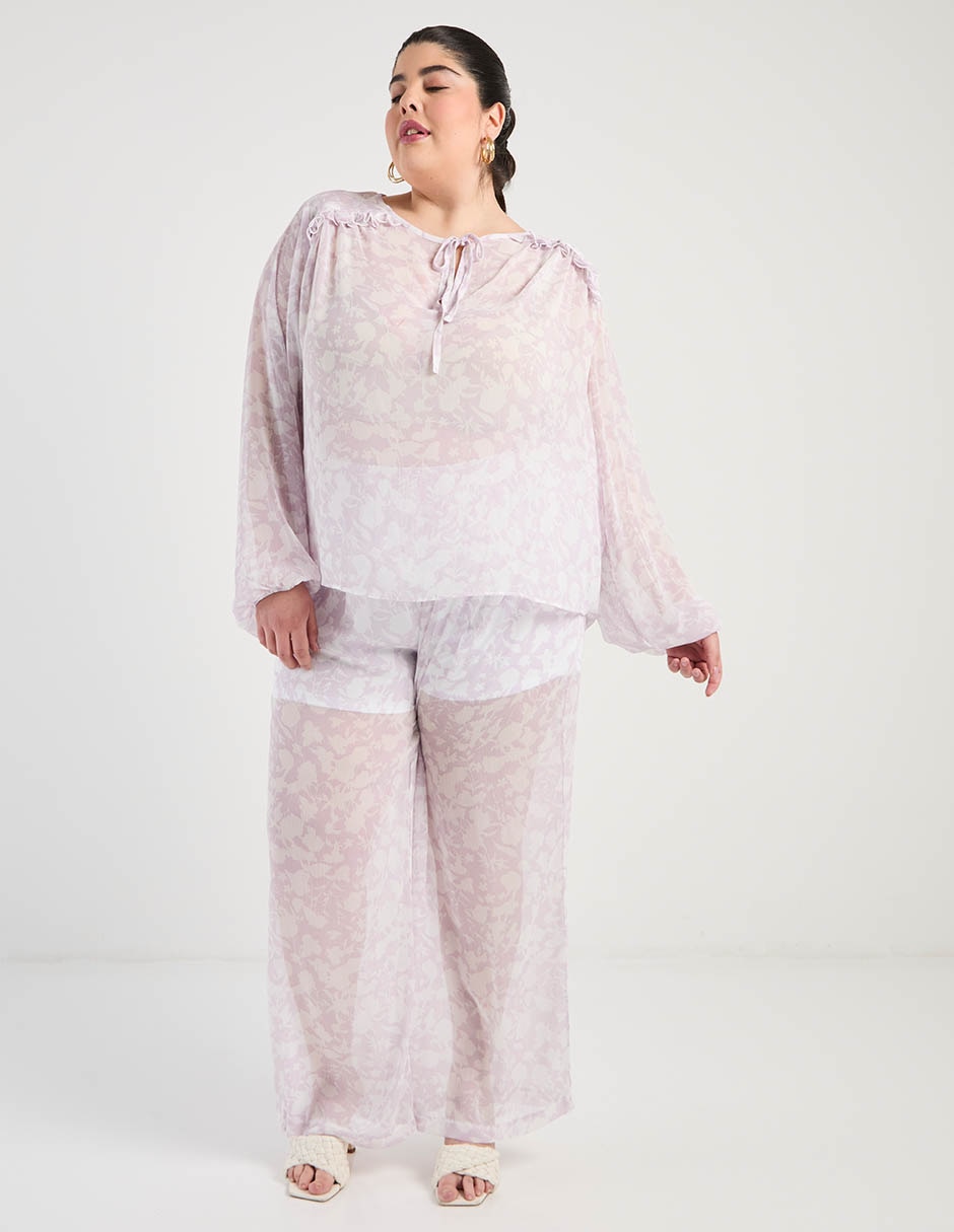 Pantalón relaxed amplio para mujer 3