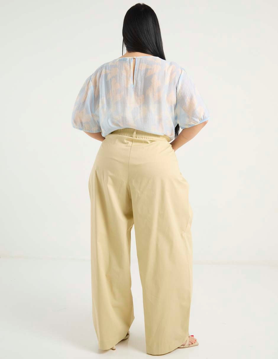 Pantalón relaxed amplio para mujer 6