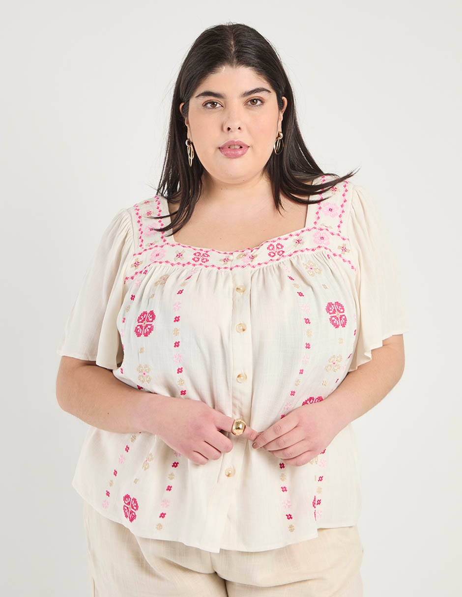 Blusa manga corta para mujer Blusa manga corta para mujer