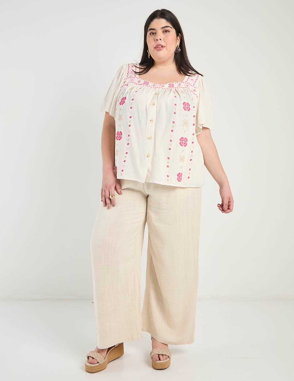 Blusa manga corta para mujer 2