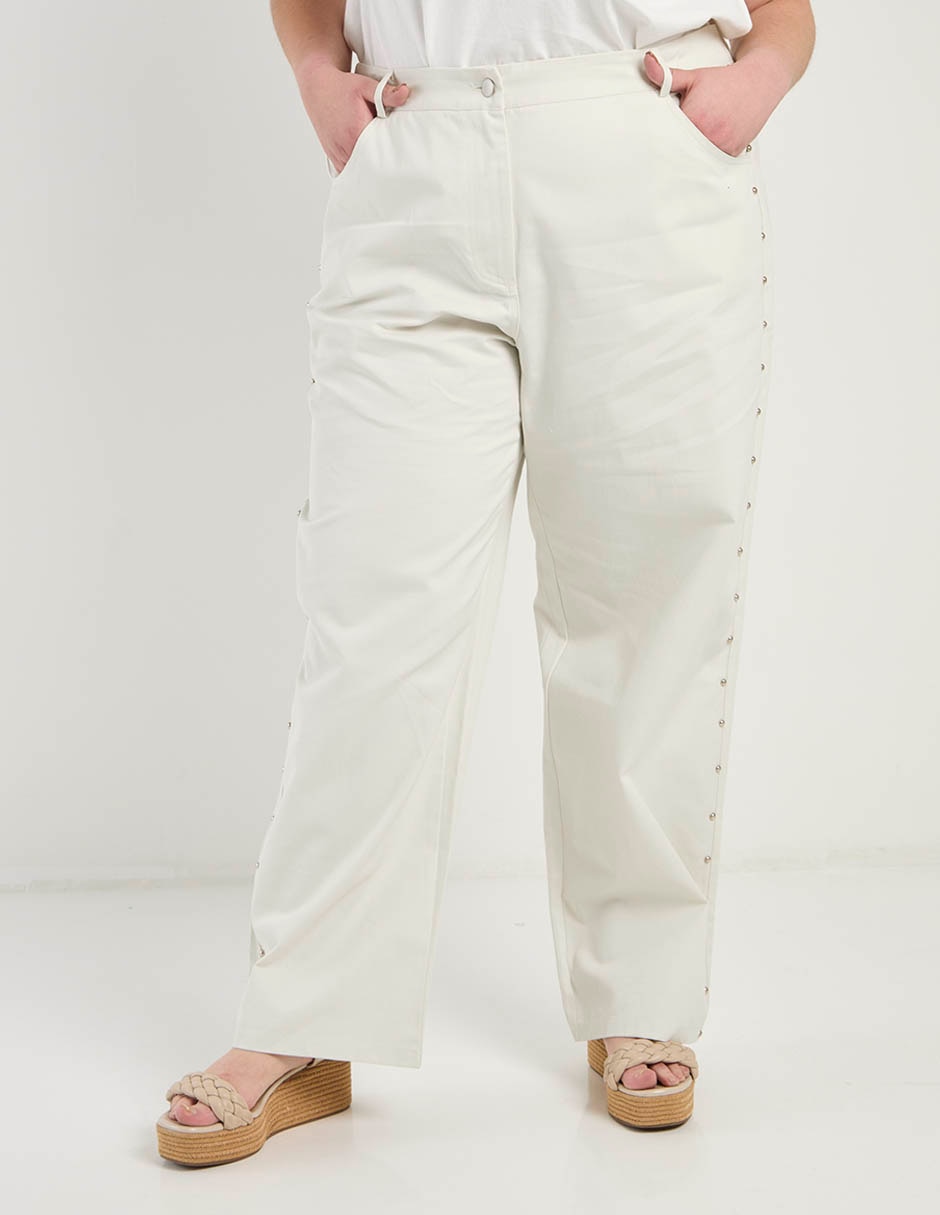 Pantalón straight amplio para mujer Pantalón straight amplio para mujer