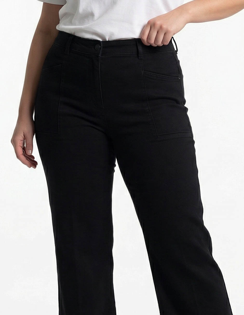 Jeans straight cintura baja para mujer 4