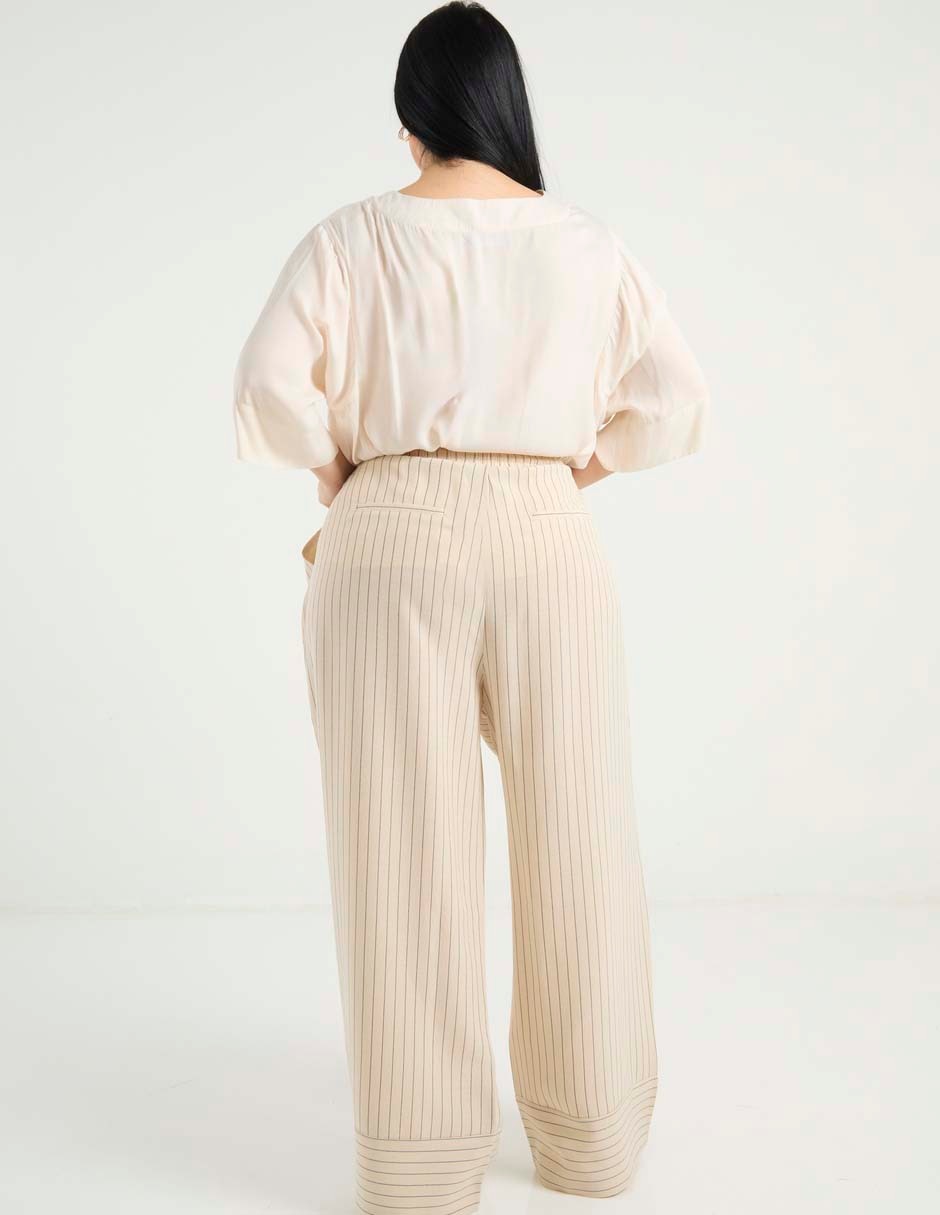Pantalón relaxed amplio para mujer 6