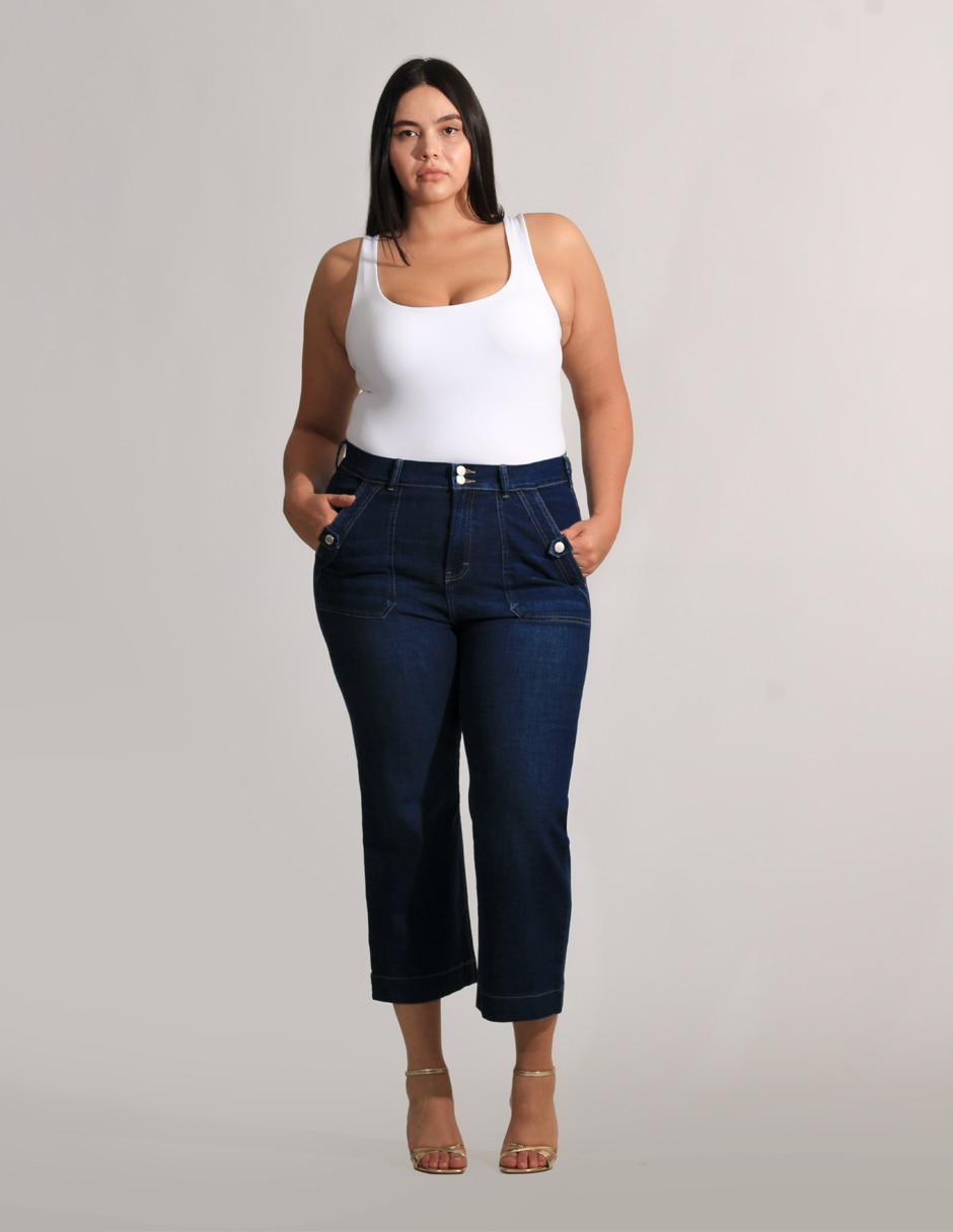 Jeans wide leg para mujer 4