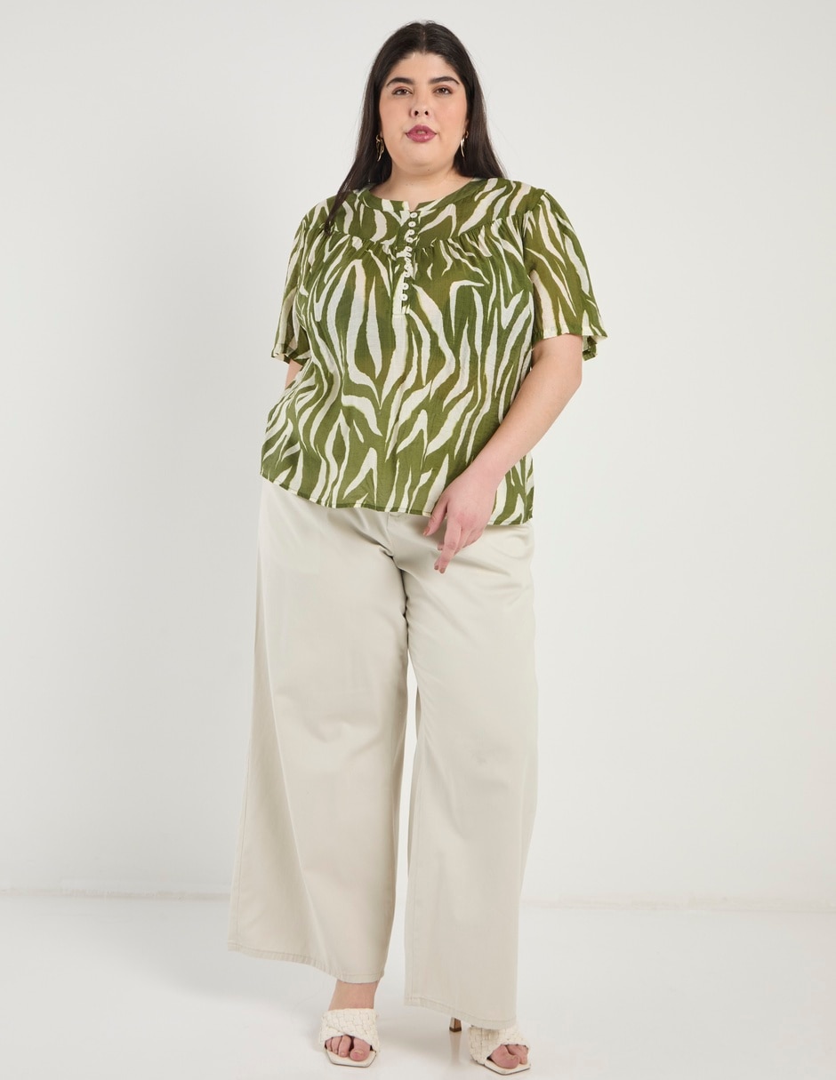Pantalón relaxed amplio para mujer 2