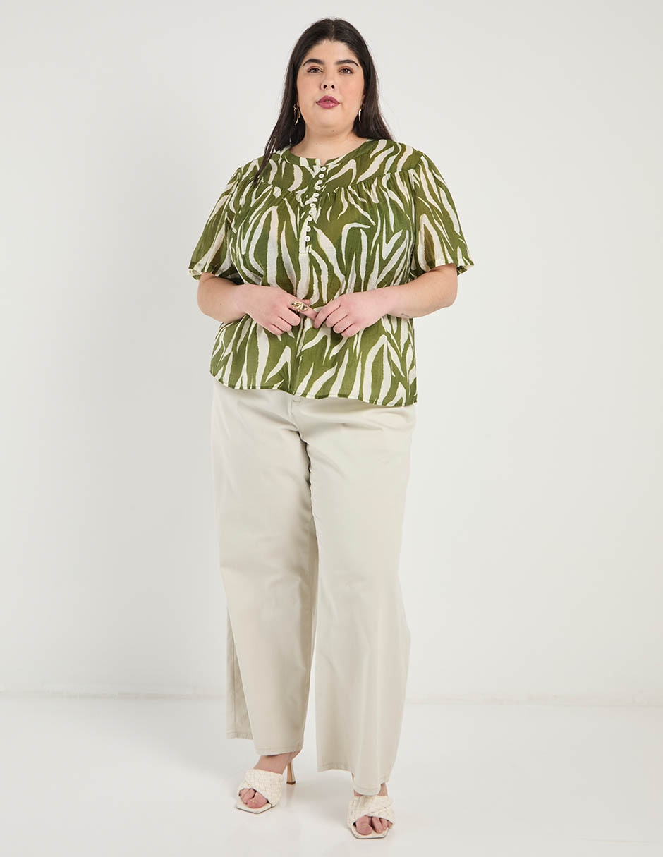 Pantalón relaxed amplio para mujer 3