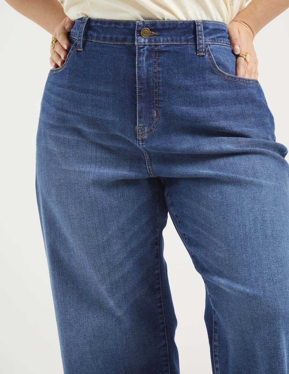 Jeans wide leg para mujer 4