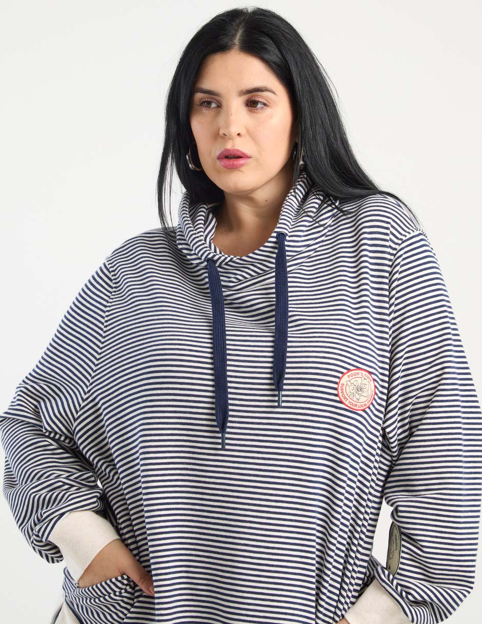 Sudadera con capucha y bolsa para mujer 4