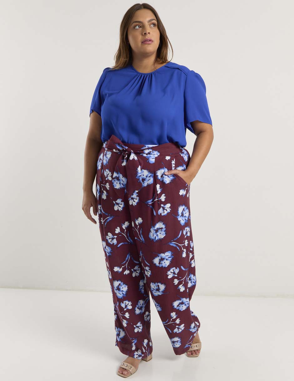 Pantalón relaxed amplio para mujer 2
