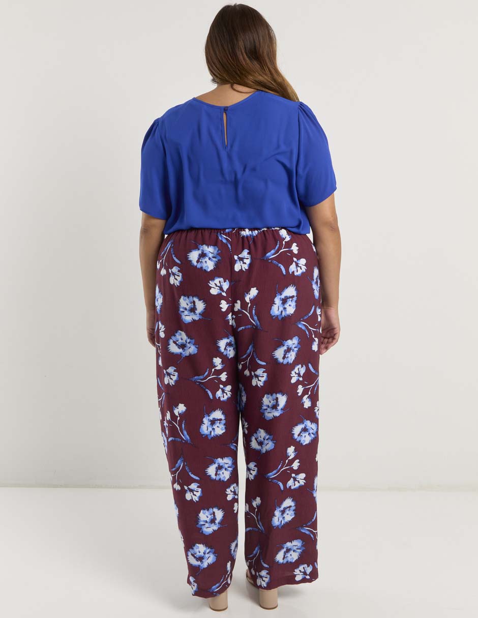 Pantalón relaxed amplio para mujer 6