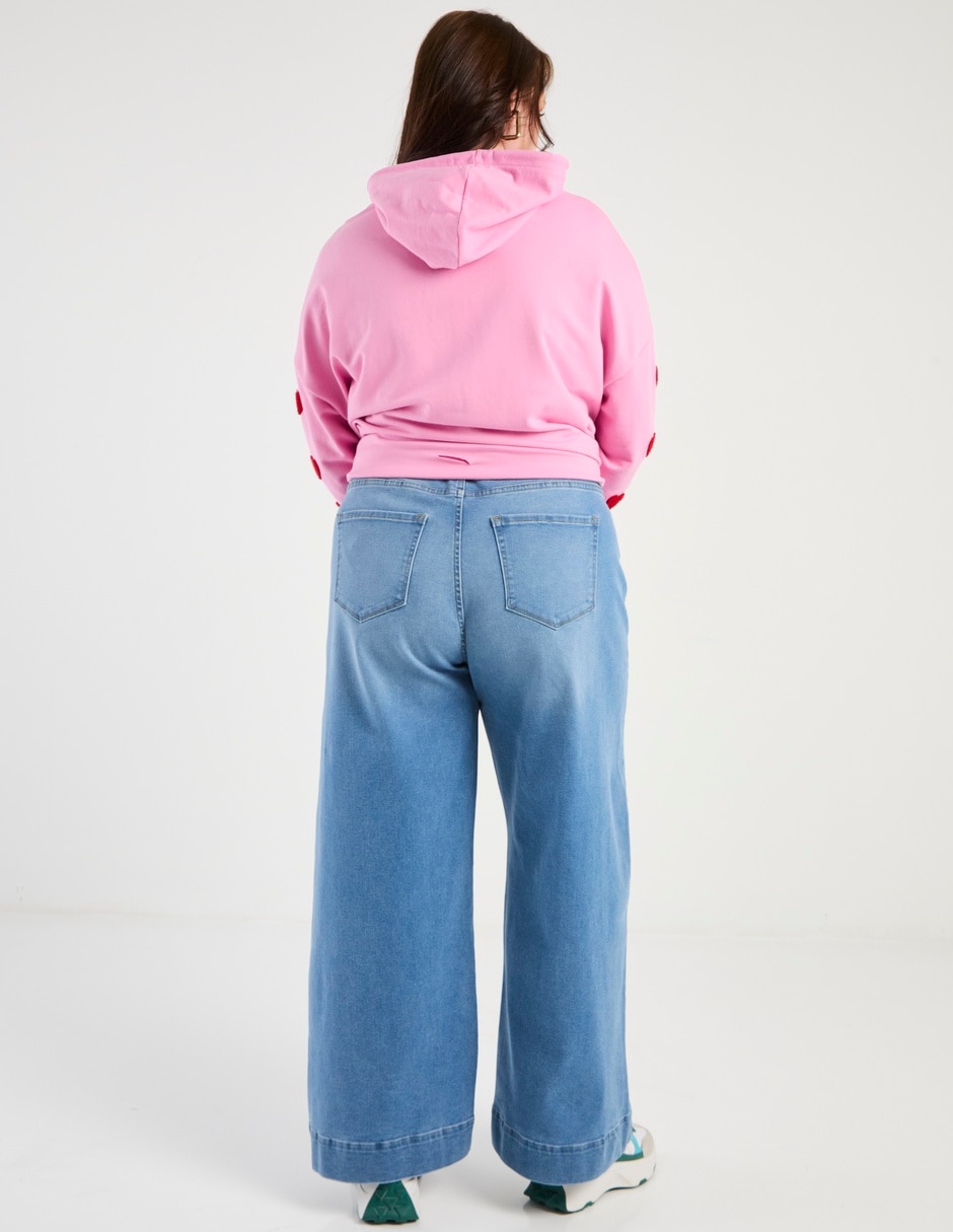 Jeans relaxed campana para mujer 2