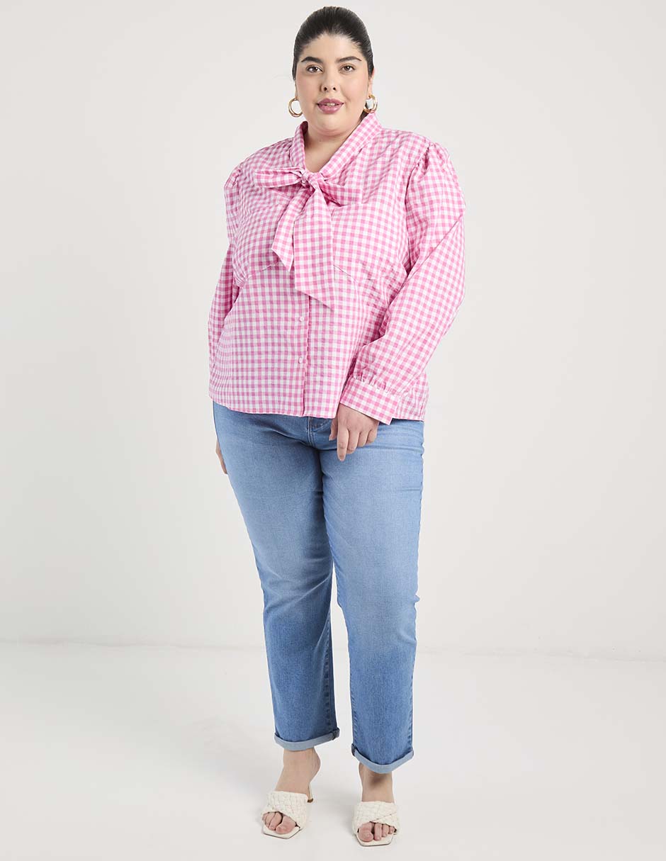 Blusa Weekend Plus manga larga para mujer 3