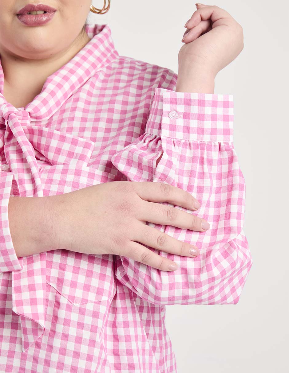 Blusa Weekend Plus manga larga para mujer 5