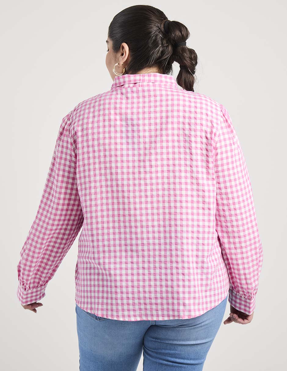 Blusa Weekend Plus manga larga para mujer 6