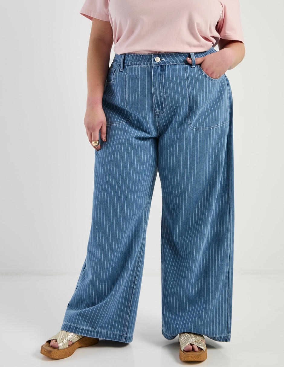 Jeans relaxed amplio cintura para mujer Jeans relaxed amplio cintura para mujer