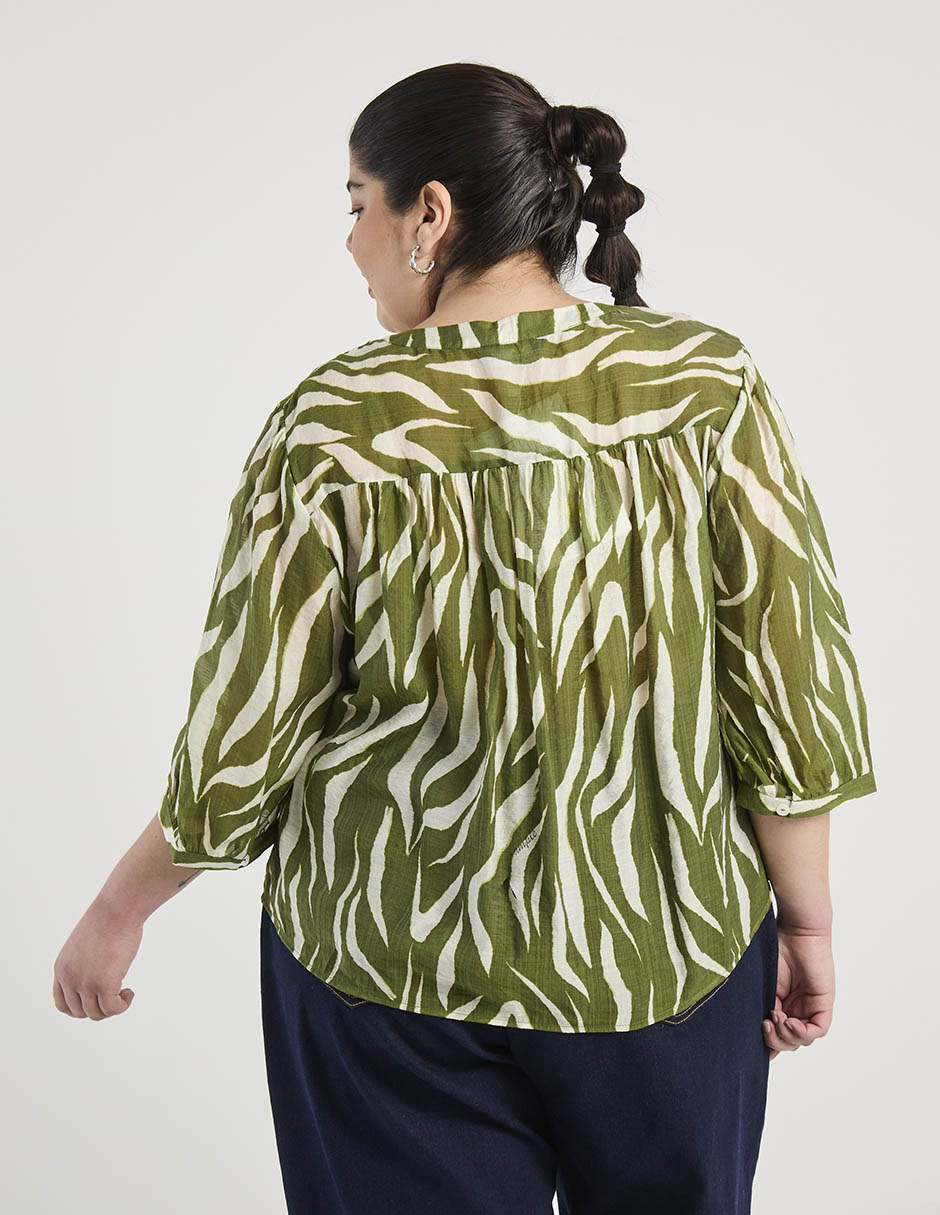 Blusa Weekend Plus manga 3/4 para mujer 6