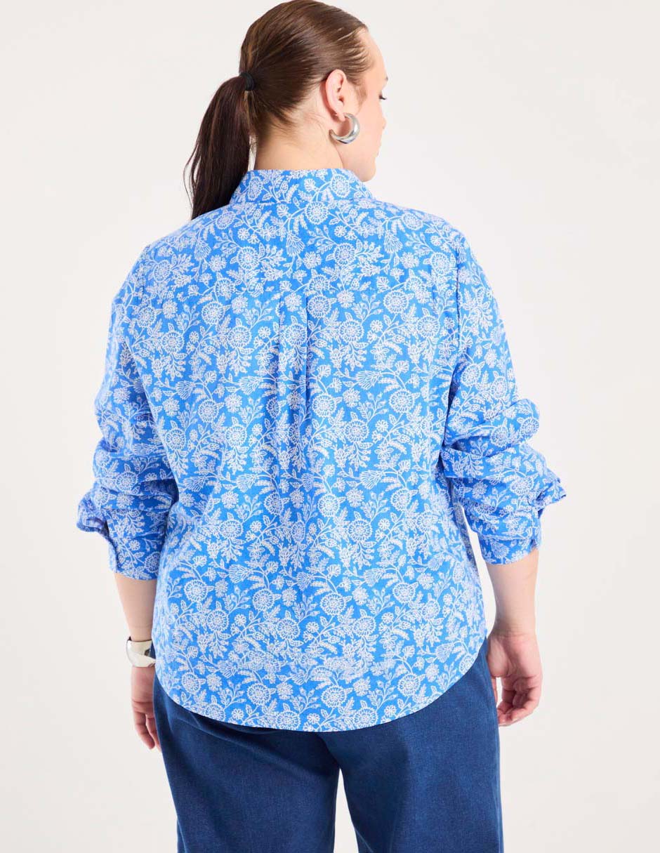 Blusa camisera manga larga para mujer 2