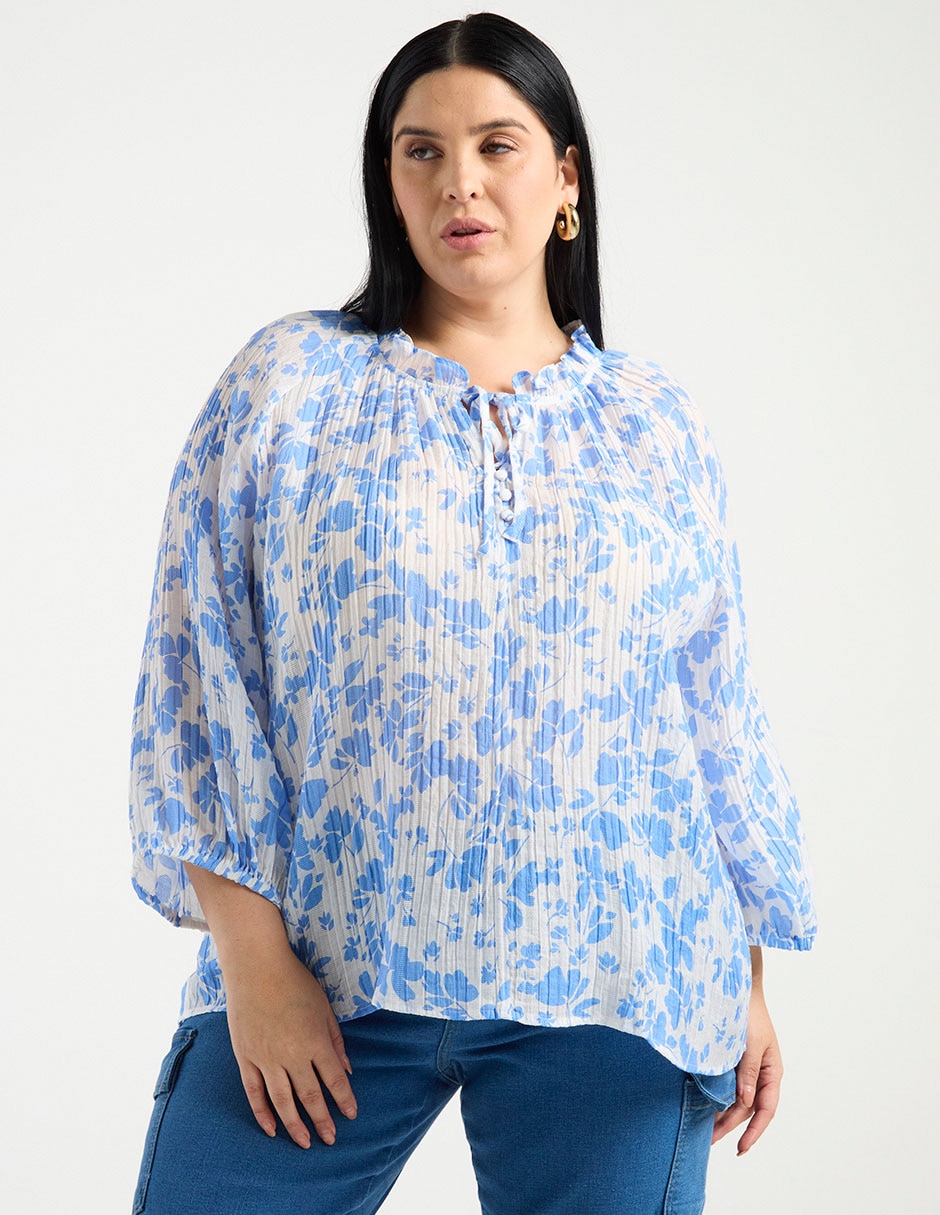 Blusa manga 3/4 para mujer Blusa manga 3/4 para mujer