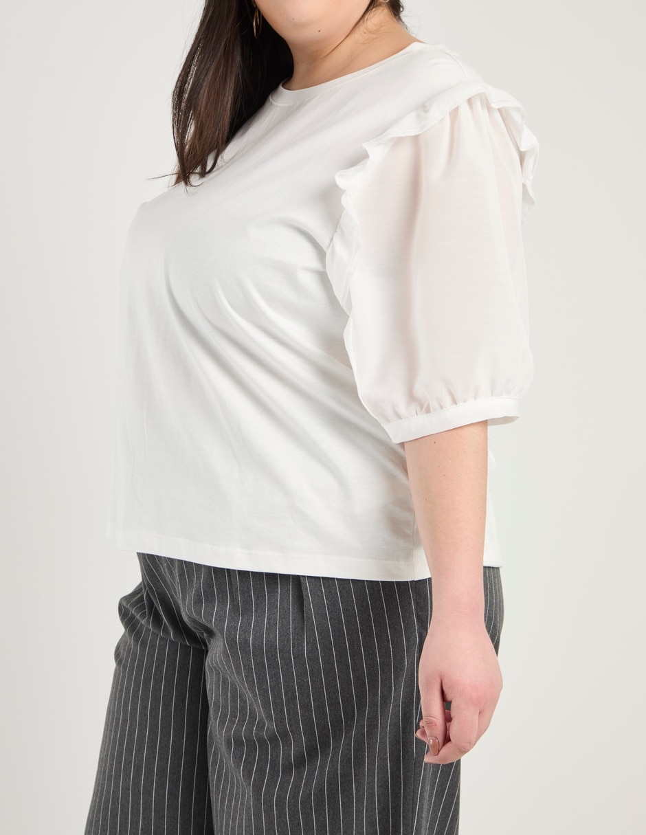 Blusa manga al codo para mujer 6