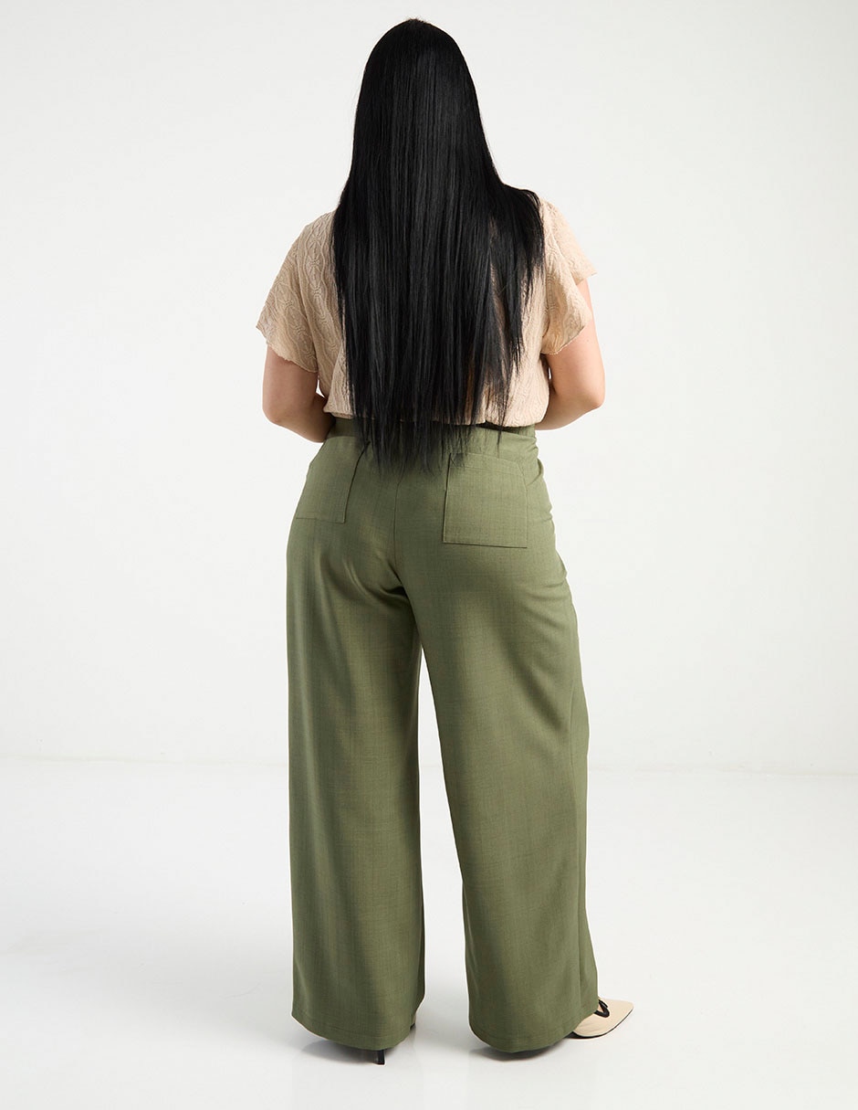 Pantalón relaxed amplio para mujer 6