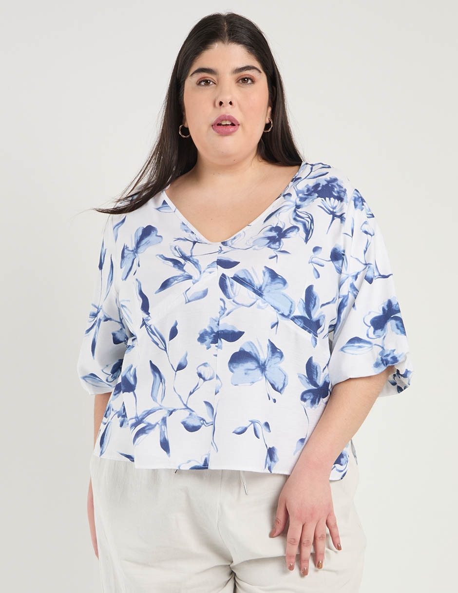 Blusa manga al codo para mujer Blusa manga al codo para mujer