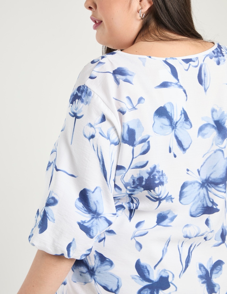 Blusa manga al codo para mujer 5
