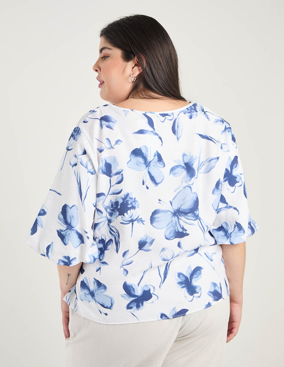 Blusa manga al codo para mujer 6
