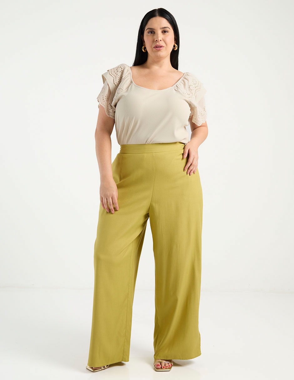 Pantalón relaxed amplio para mujer 3