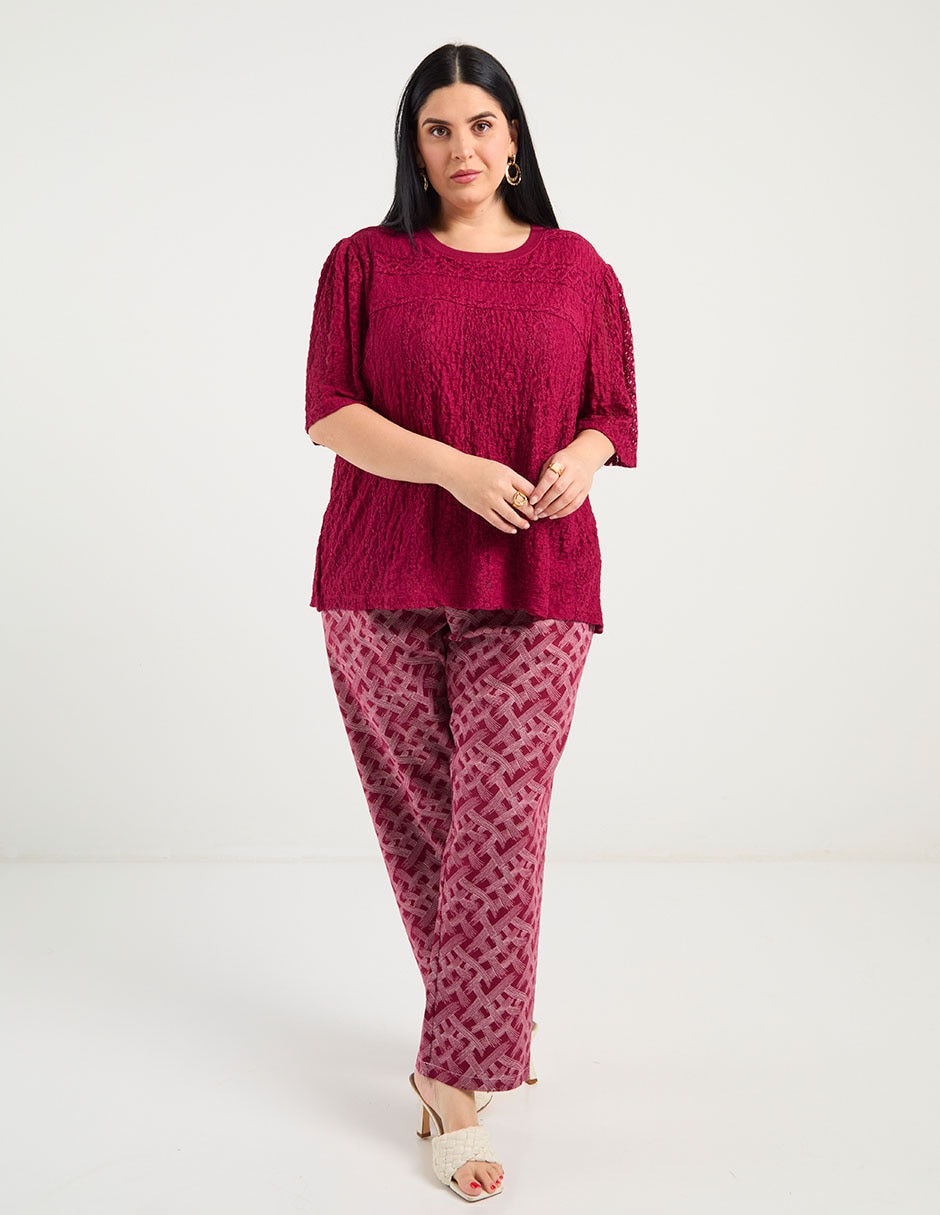 Blusa manga corta para mujer 3