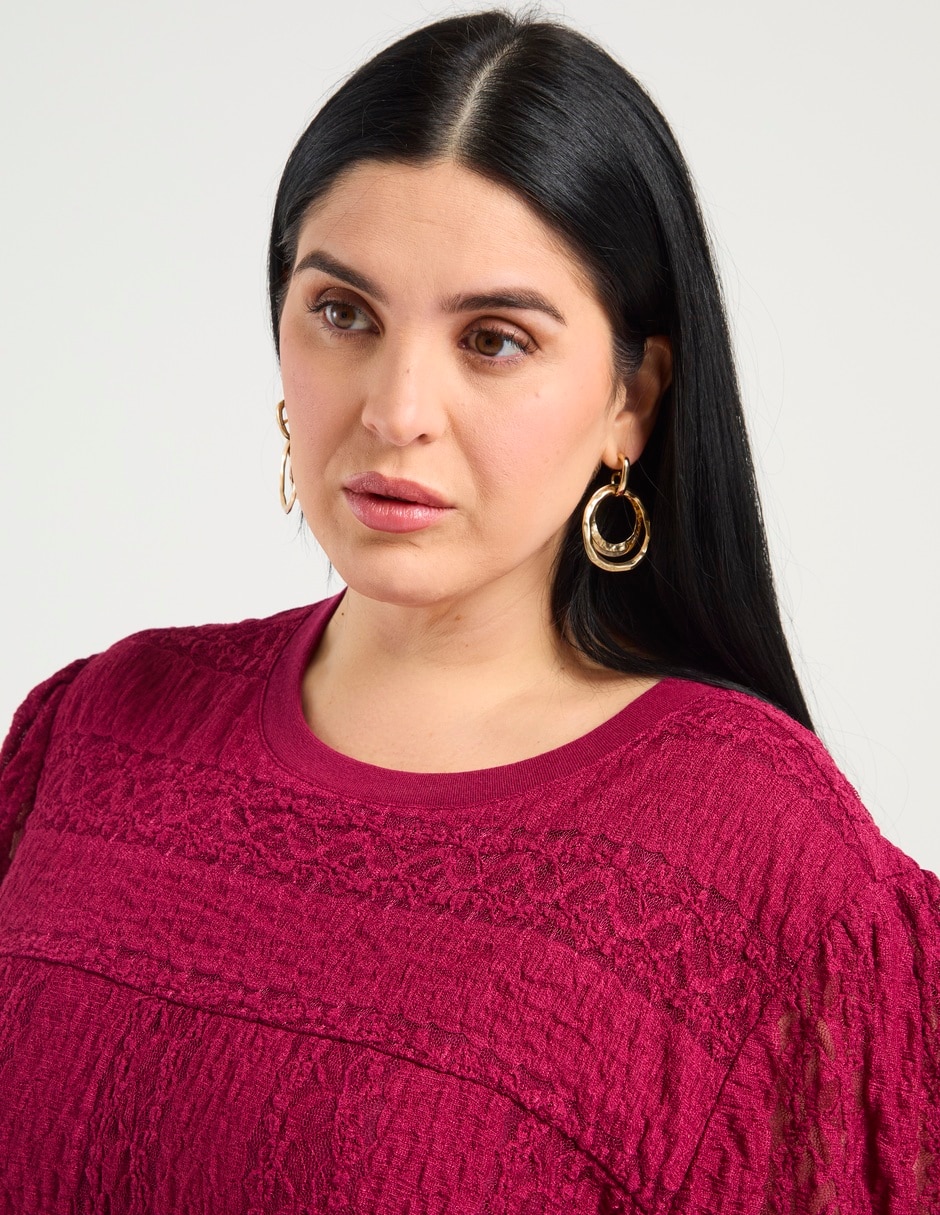 Blusa manga corta para mujer 4