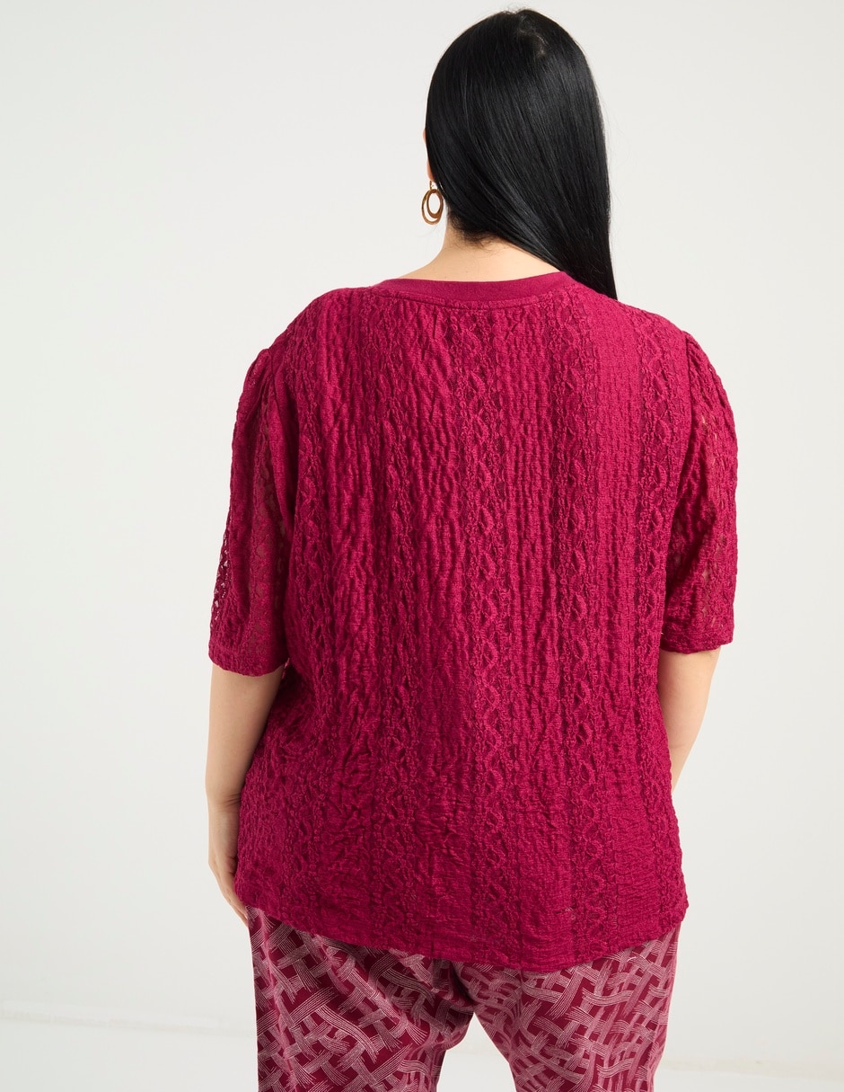 Blusa manga corta para mujer 6