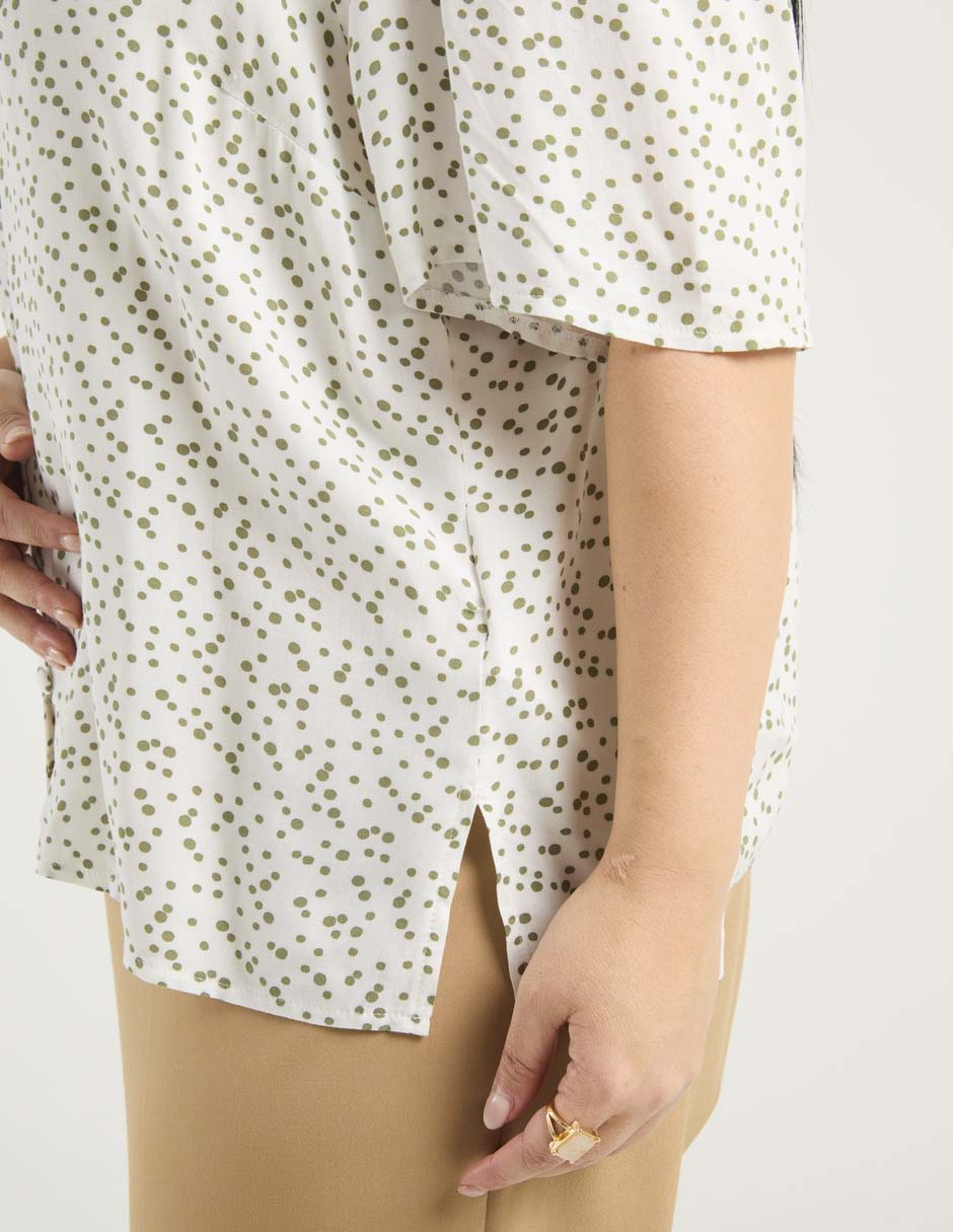 Blusa manga al codo para mujer 5