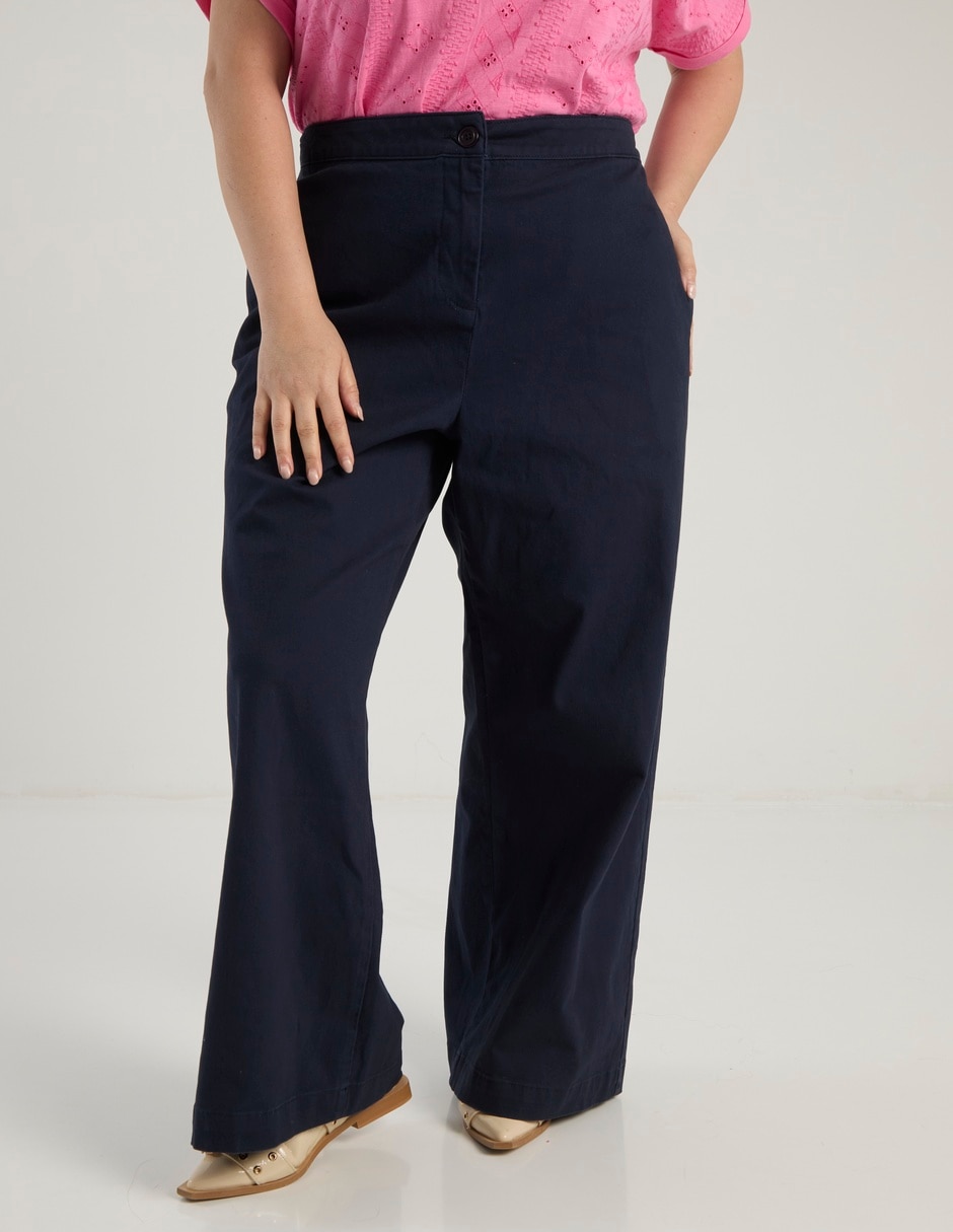 Pantalón relaxed wide leg para mujer Pantalón relaxed wide leg para mujer