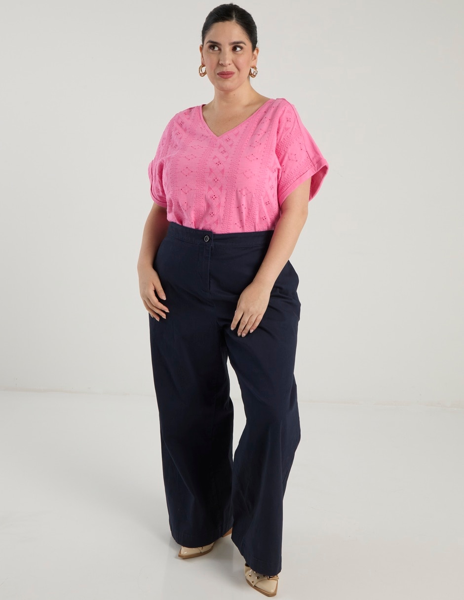 Pantalón relaxed wide leg para mujer 2