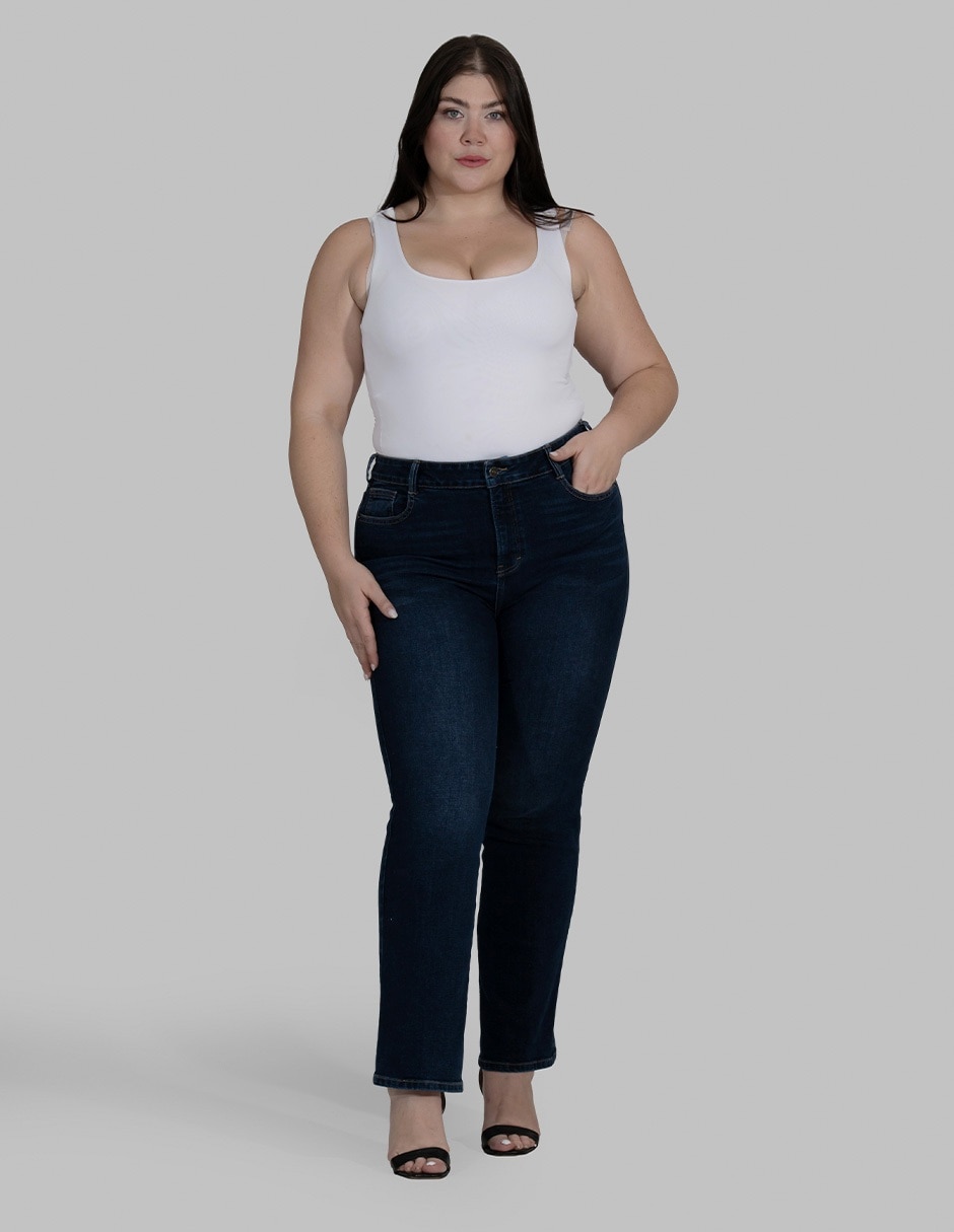 Jeans straight para mujer 3
