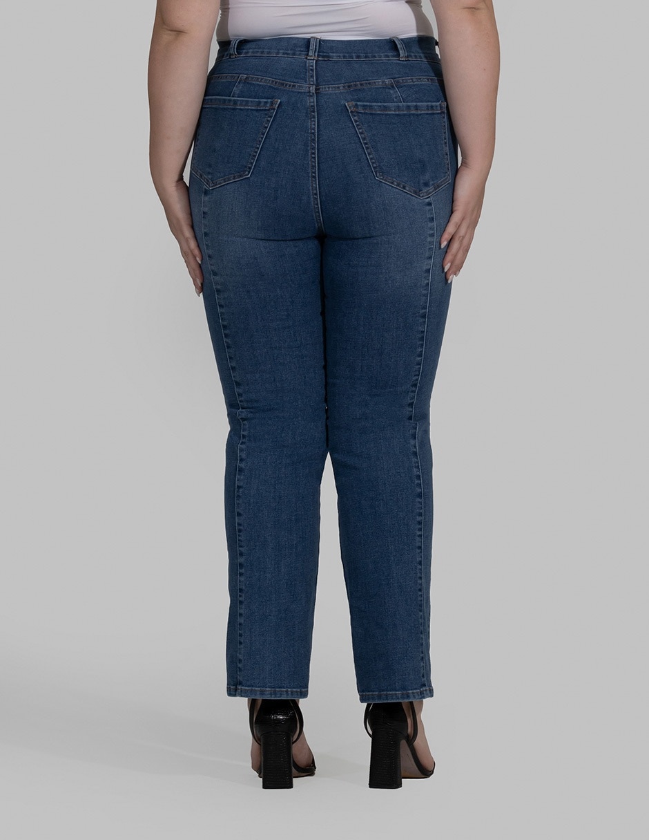 Jeans straight para mujer 2