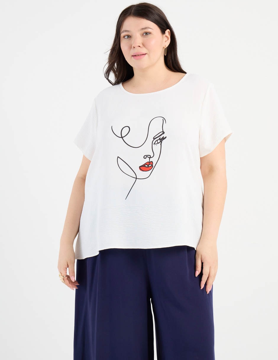 Blusa manga corta para mujer Blusa manga corta para mujer