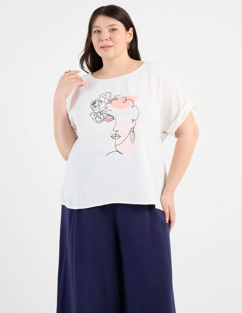 Blusa manga corta para mujer 2