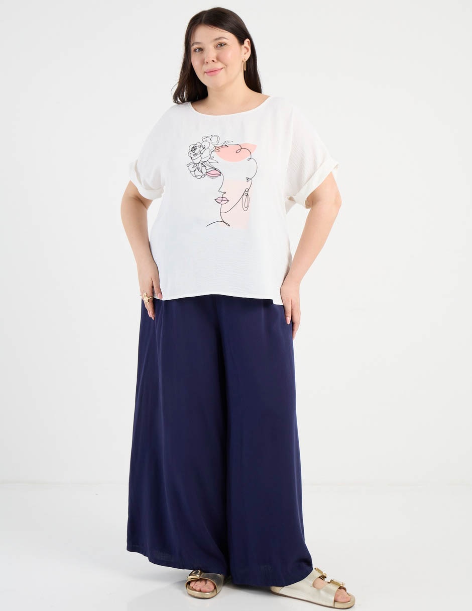 Blusa manga corta para mujer 3