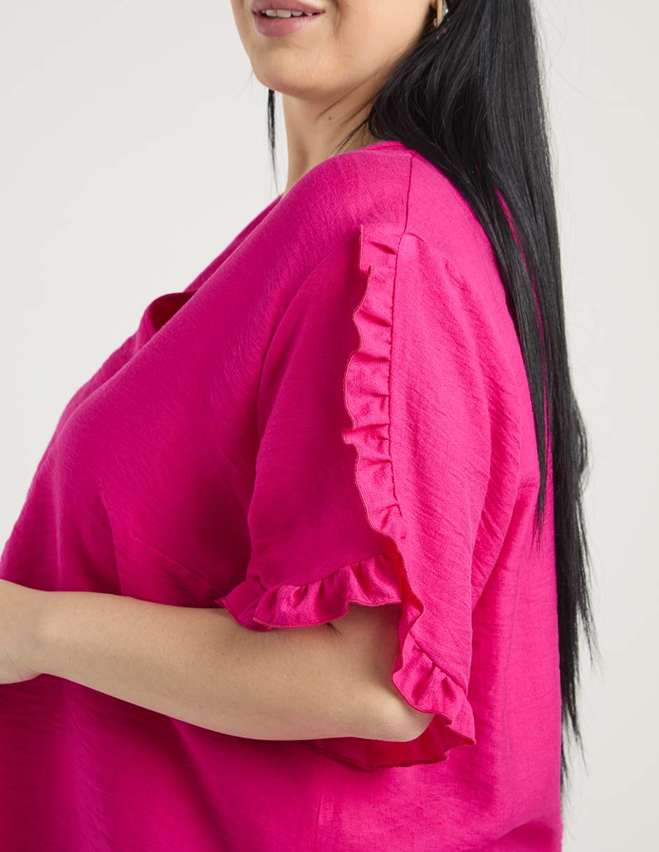 Blusa manga al codo para mujer 5