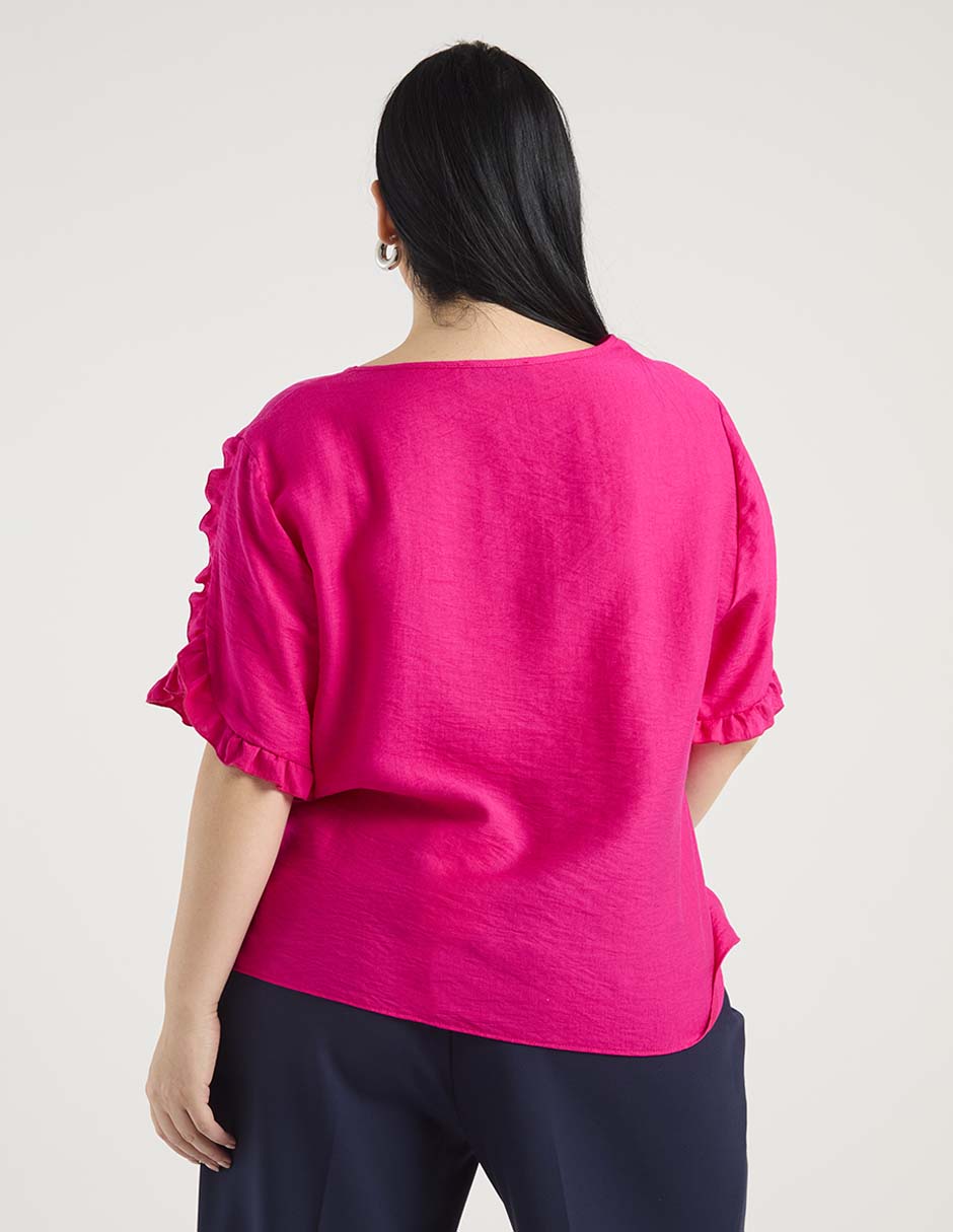 Blusa manga al codo para mujer 6