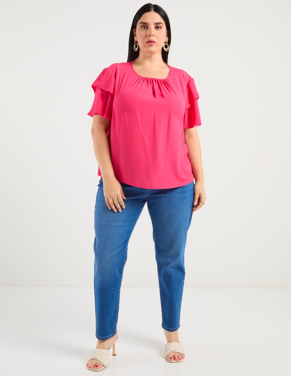 Jeans straight para mujer 2