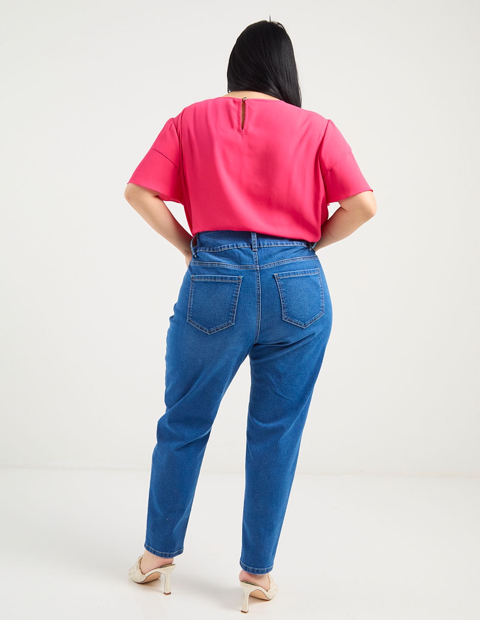 Jeans straight para mujer 6