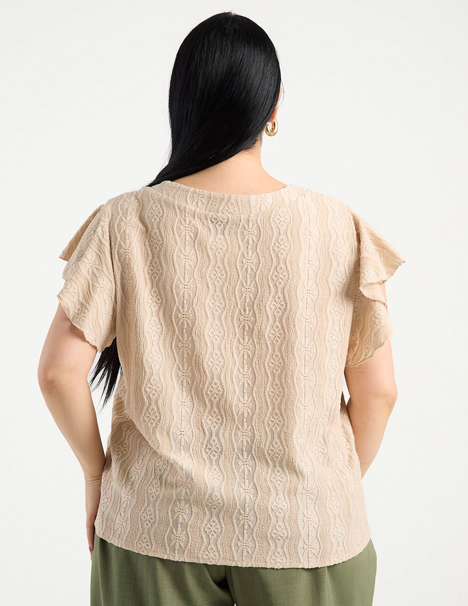 Blusa manga corta para mujer 6