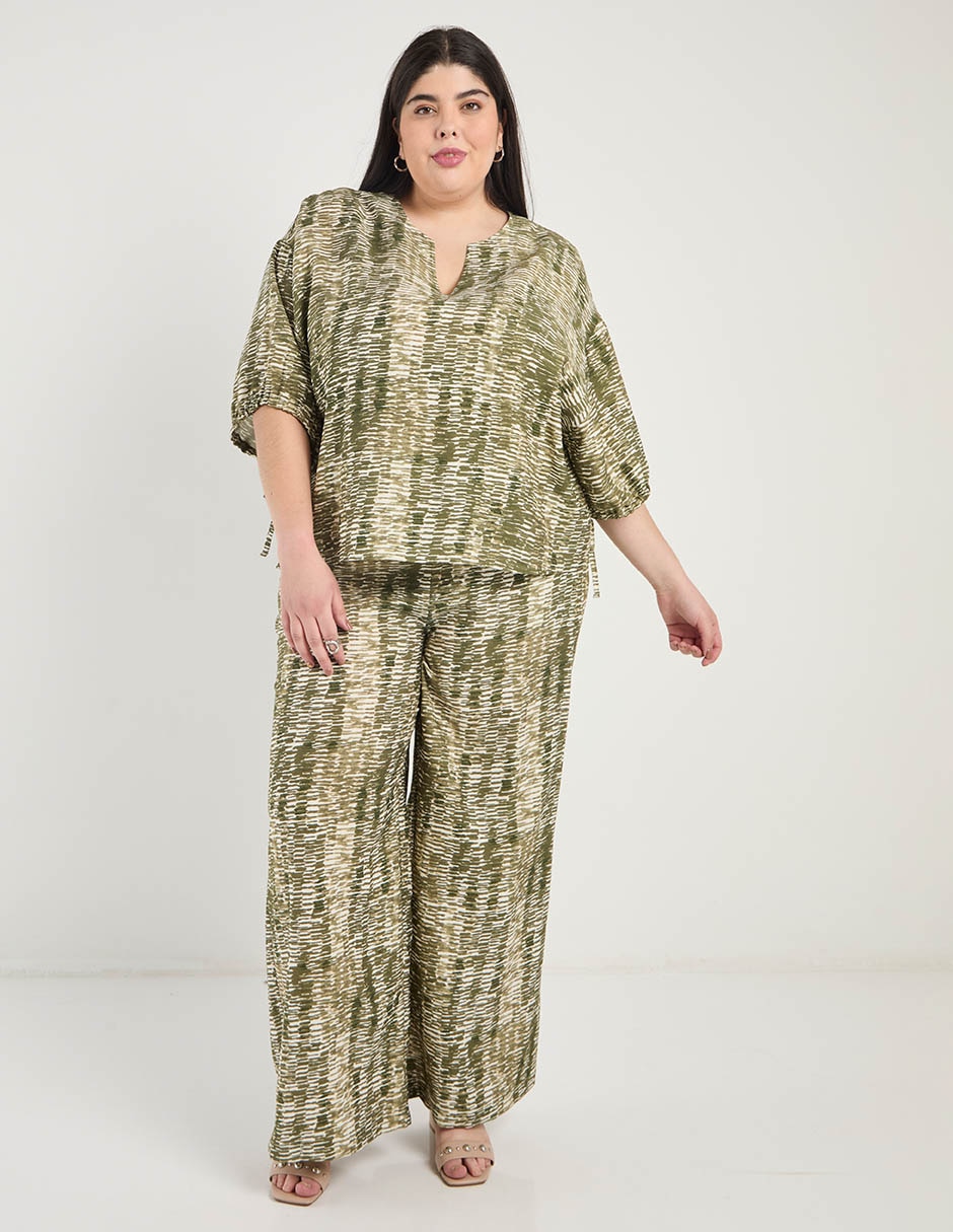 Pantalón coulotte amplio para mujer 3