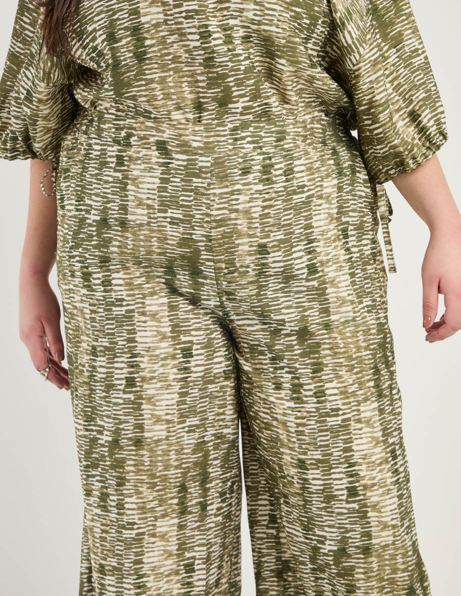 Pantalón coulotte amplio para mujer 5